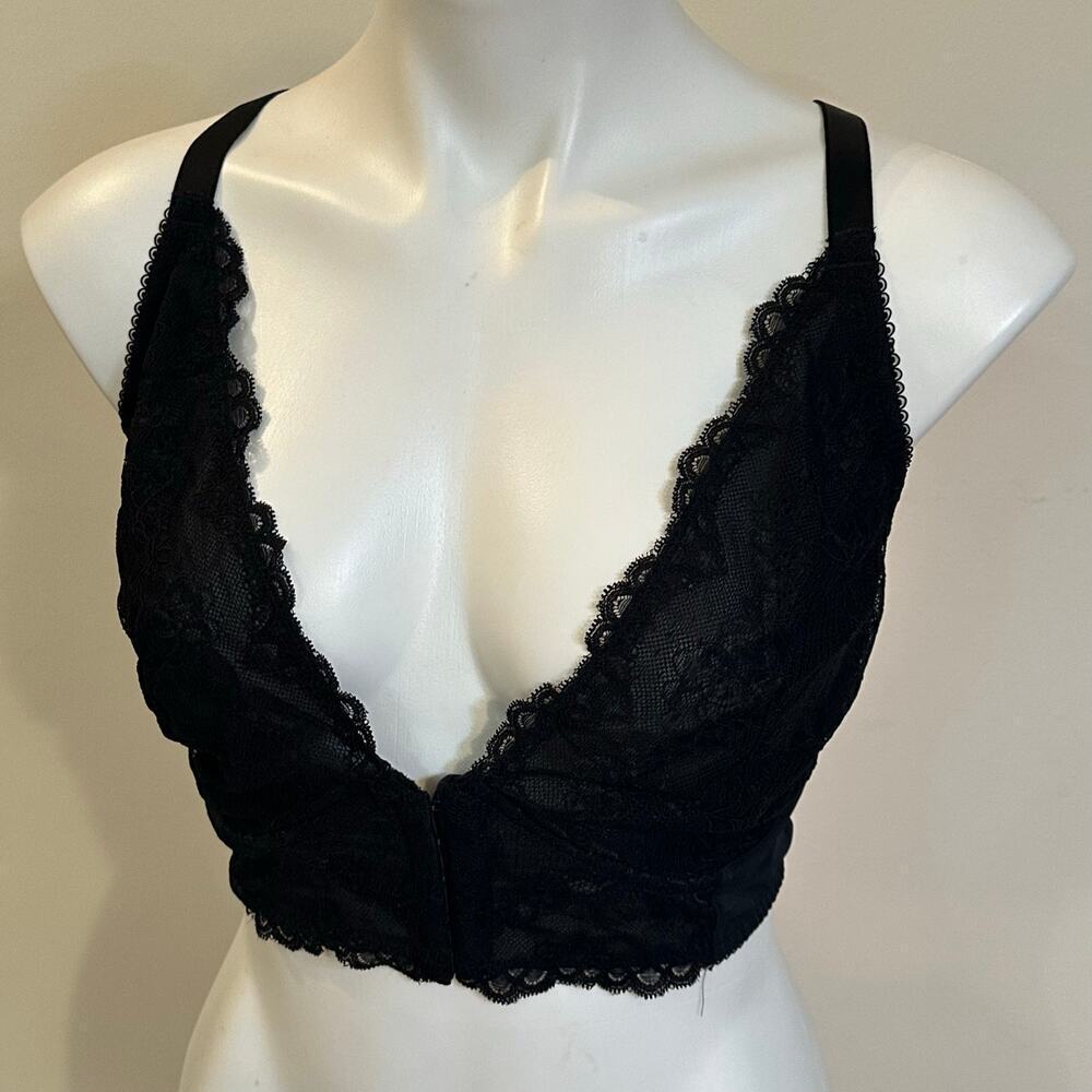 Gossard Black Lace Bustier sz 42D Gossard Superboost Plunge Bra - Picture 10 of 11